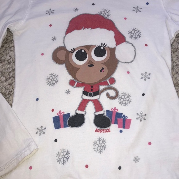 Girls Justice Christmas Shirt - Picture 3 of 3